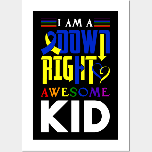 Down Right Awesome Chromosome Trisonomy 21 Syndrome DNS Gift Posters and Art